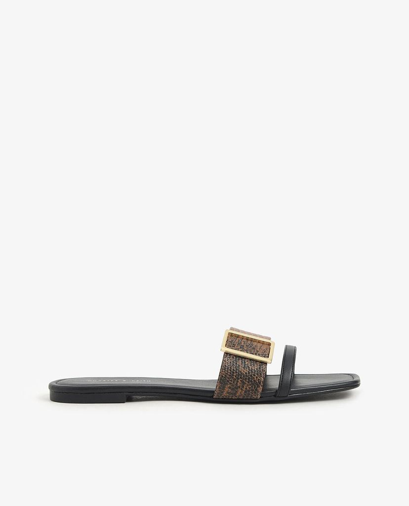 CHARLES & KEITH - Dép nữ quai ngang Buckle Slide
