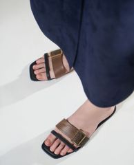 CHARLES & KEITH - Dép nữ quai ngang Buckle Slide