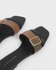 CHARLES & KEITH - Dép nữ quai ngang Buckle Slide