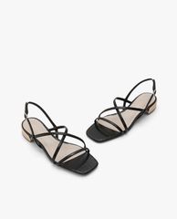 CHARLES & KEITH - Giày sandals cao gót nữ quai chéo thời trang