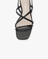 CHARLES & KEITH - Giày sandals cao gót nữ quai chéo thời trang