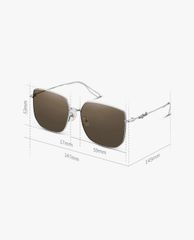 MUJOSH - Kính mát nữ gọng vuông bảng mỏng thời trang