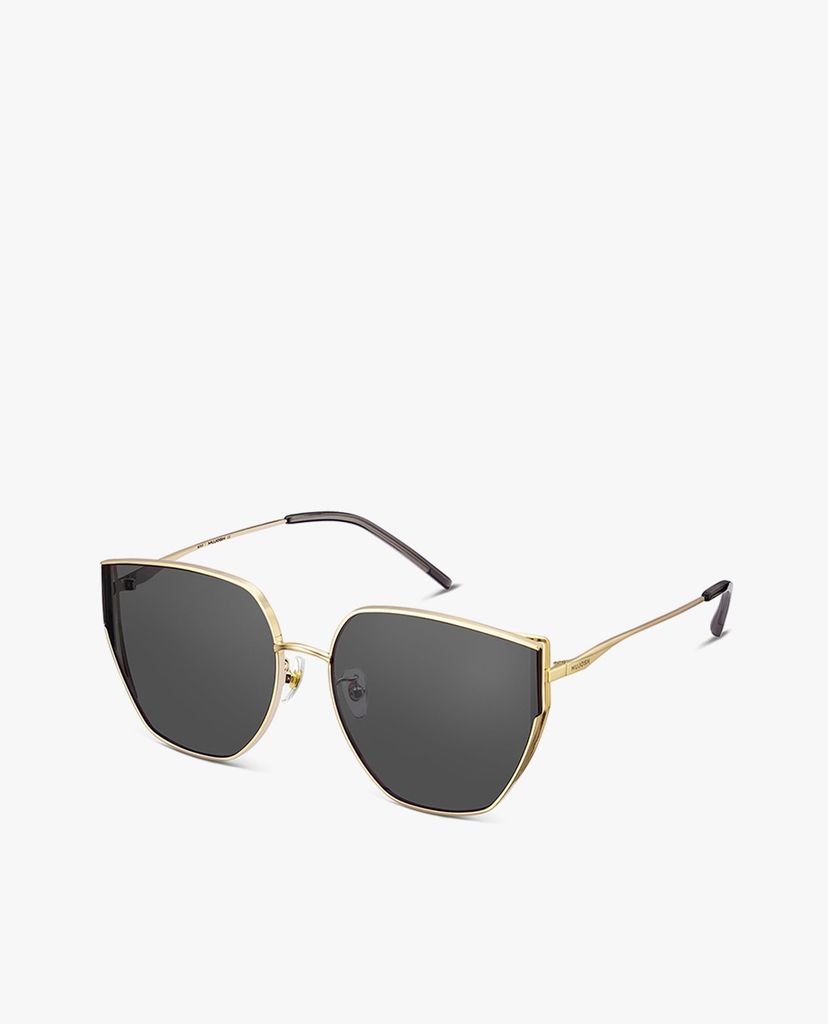 MUJOSH - Kính mát nữ gọng đa giác cá tính Cat Eye