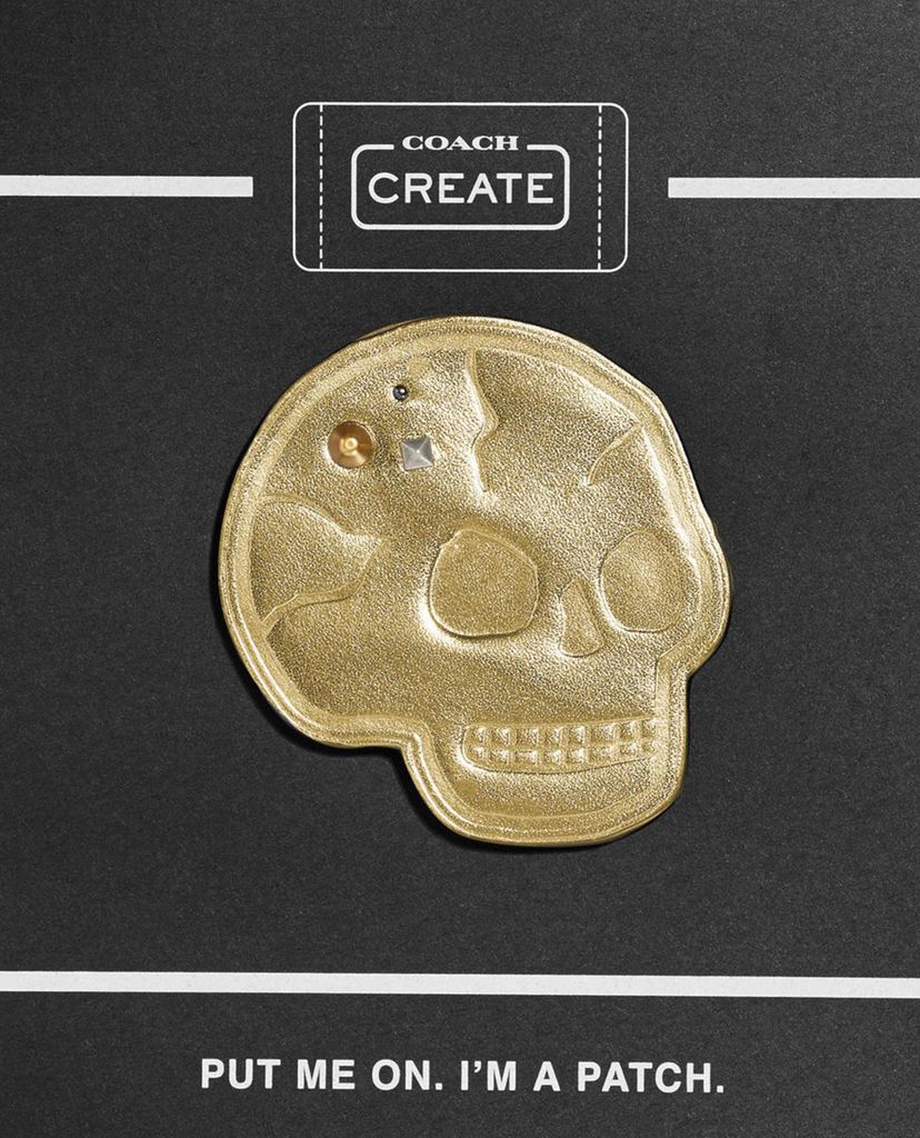 COACH - Miếng dán giày hình đầu lâu Skull