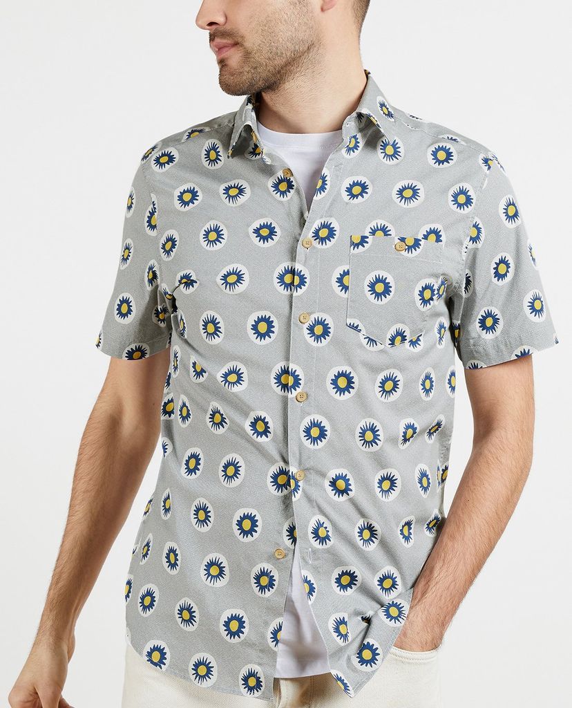 TED BAKER - Áo sơ mi nam tay ngắn Talant