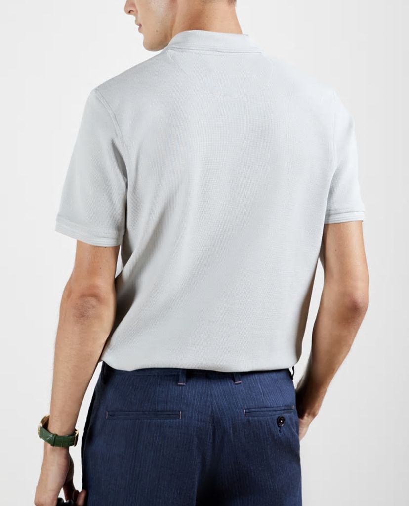 TED BAKER - Áo polo nam tay ngắn phối khóa zip Dodgem