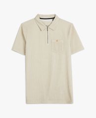 TED BAKER - Áo polo nam tay ngắn phối zip Ramzip