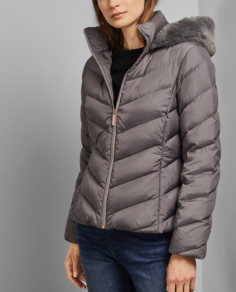 TED BAKER - Áo khoác phao nữ phối mũ Laiya