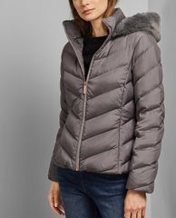 TED BAKER - Áo khoác phao nữ phối mũ Laiya
