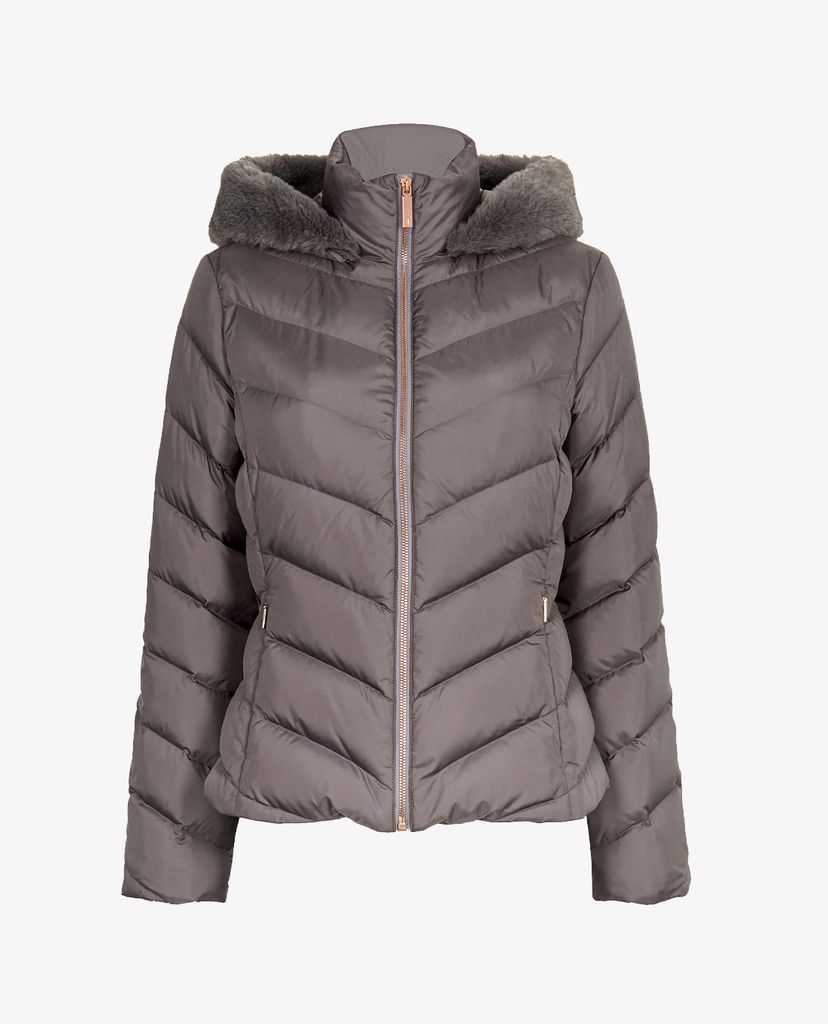 TED BAKER - Áo khoác phao nữ phối mũ Laiya