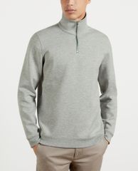 TED BAKER - Áo len nam tay dài cổ trụ phối khóa zip Ayfive