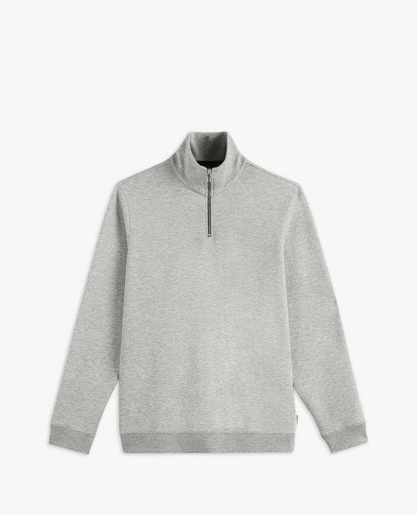 TED BAKER - Áo len nam tay dài cổ trụ phối khóa zip Ayfive
