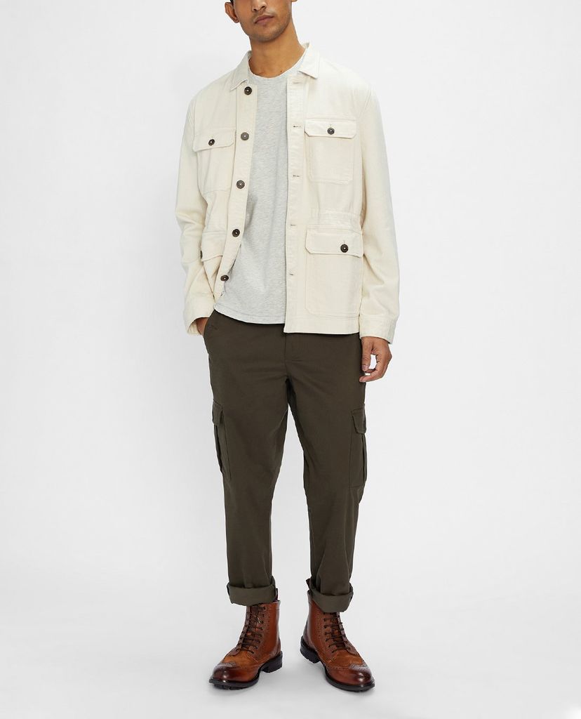 TED BAKER - Áo thun nam cổ tròn tay ngắn Madras