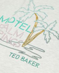 TED BAKER - Áo thun nam cổ tròn tay ngắn Madras