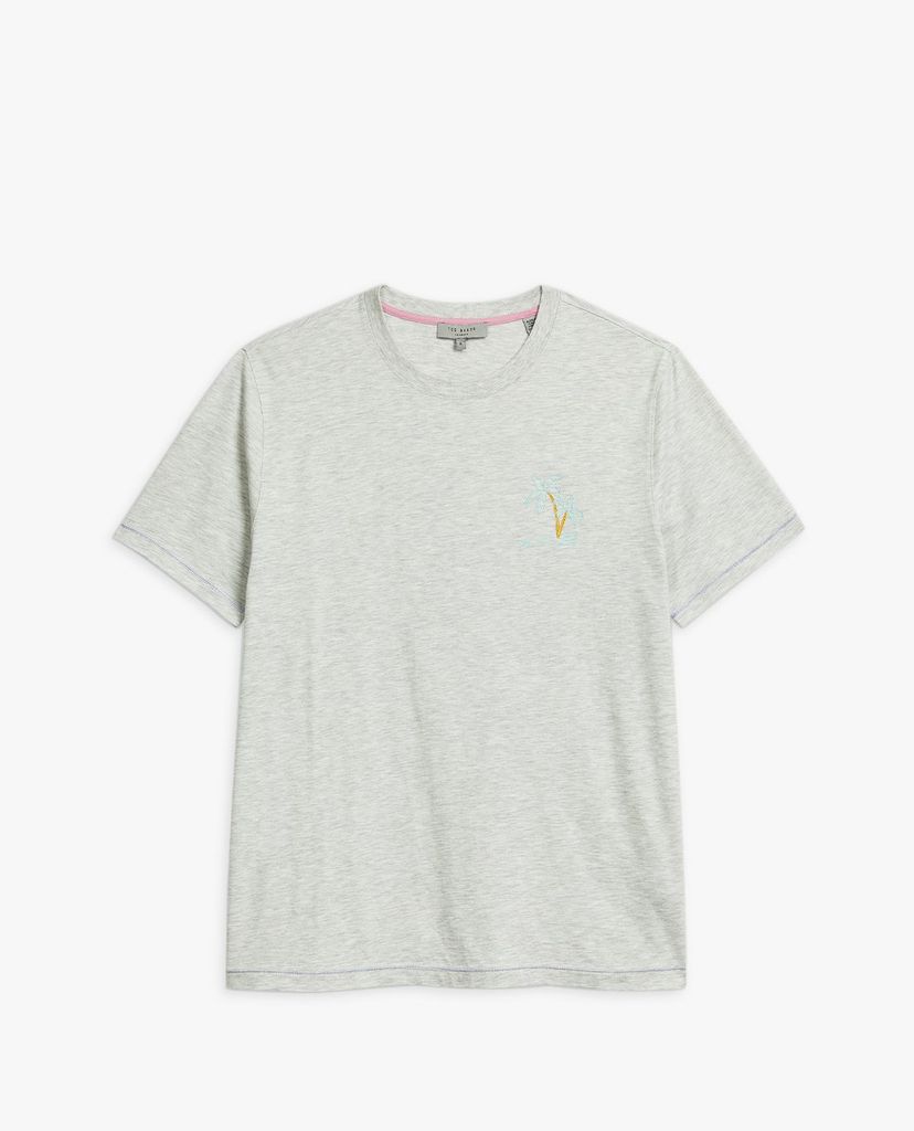 TED BAKER - Áo thun nam cổ tròn tay ngắn Madras