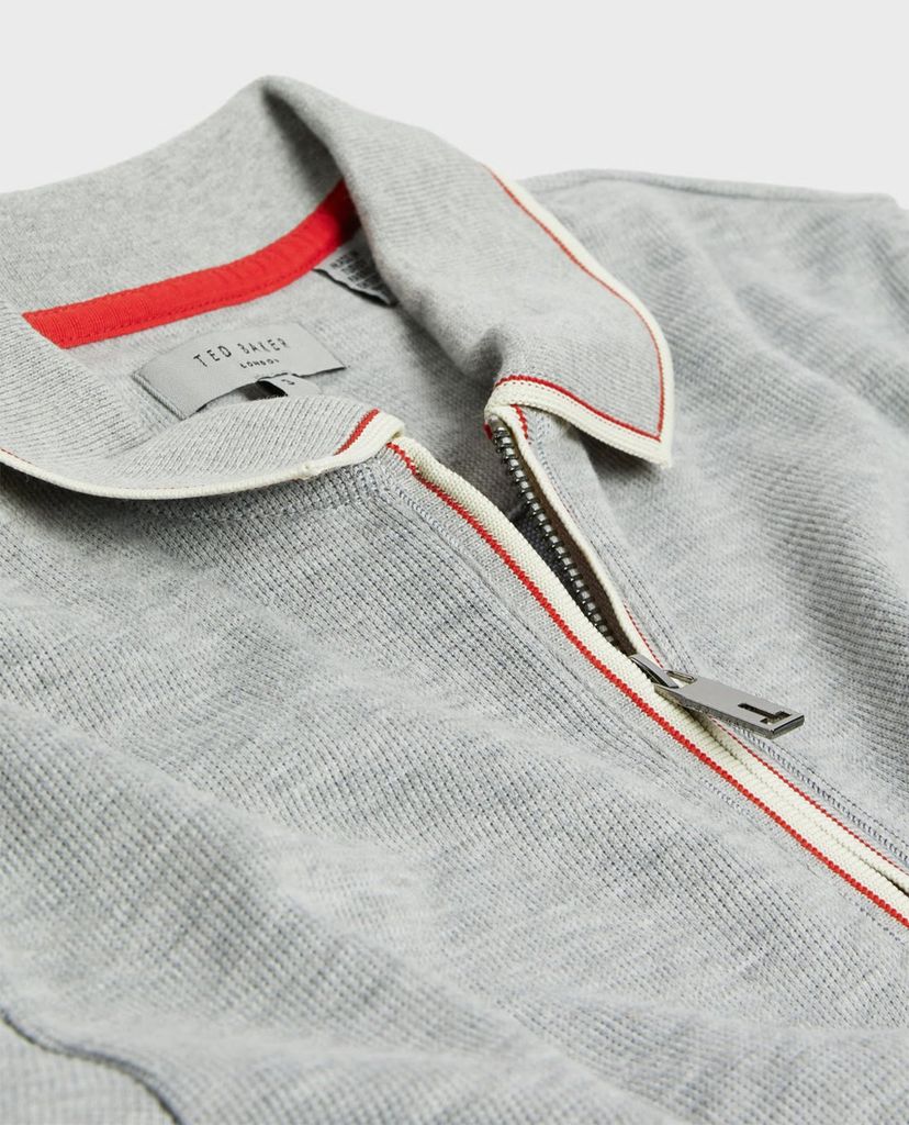 TED BAKER - Áo polo nam tay ngắn khóa zip Sello