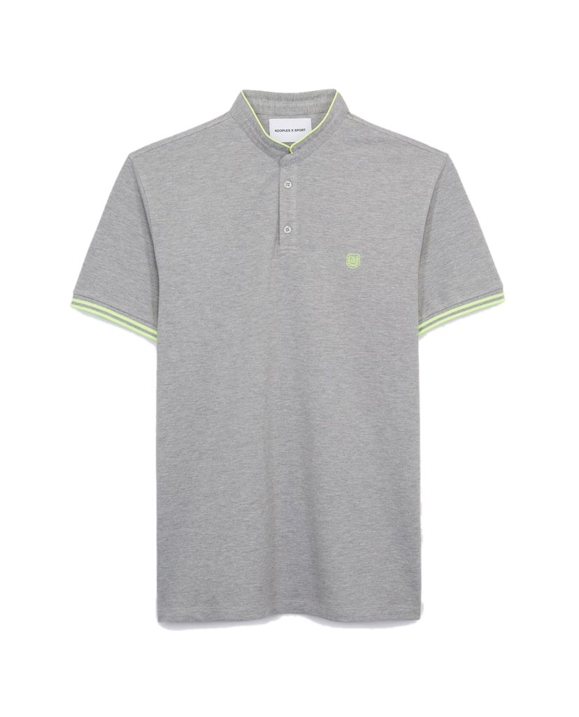 THE KOOPLES - Áo polo nam Light Gray Cotton