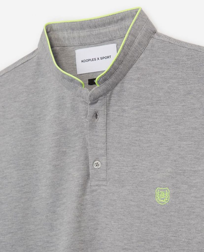THE KOOPLES - Áo polo nam Light Gray Cotton