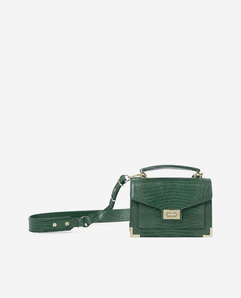 THE KOOPLES - Túi đeo vai nữ hình hộp chữ nhật Small Lezard