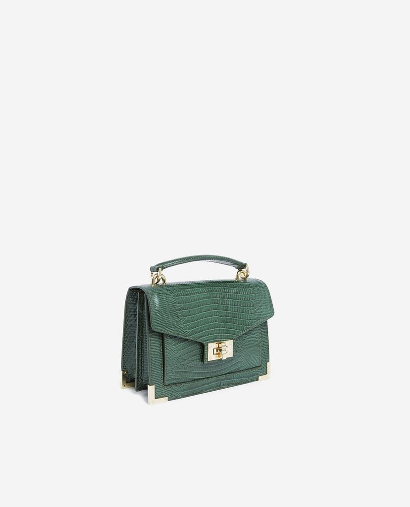 THE KOOPLES - Túi đeo vai nữ hình hộp chữ nhật Small Lezard