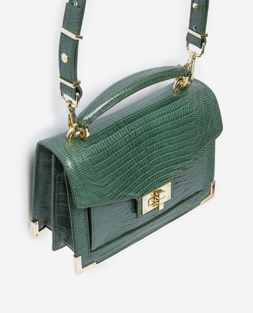 THE KOOPLES - Túi đeo vai nữ hình hộp chữ nhật Small Lezard