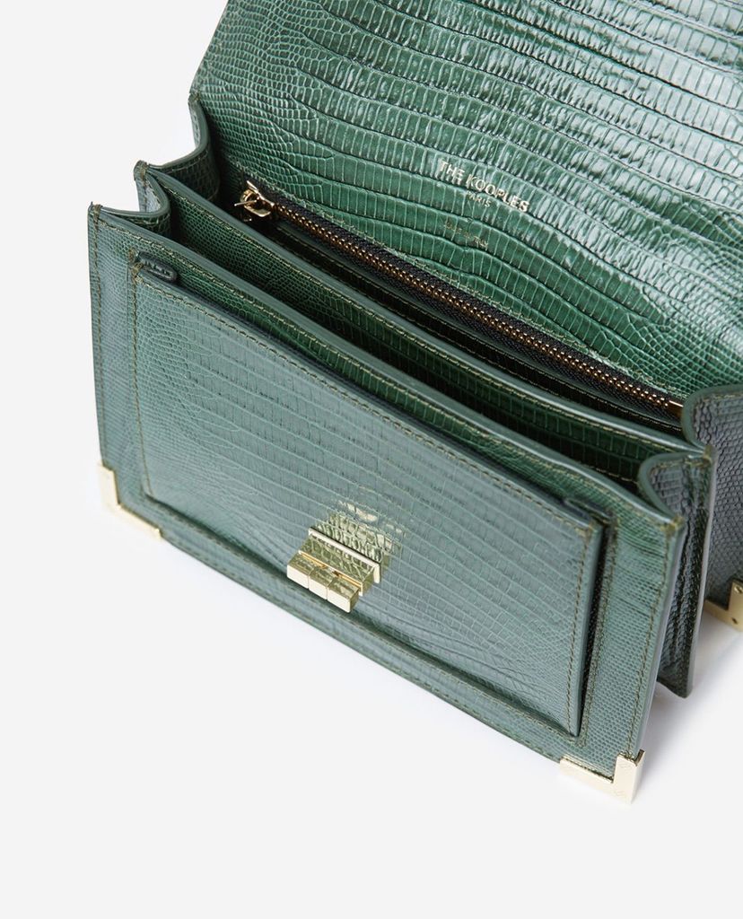THE KOOPLES - Túi đeo vai nữ hình hộp chữ nhật Small Lezard