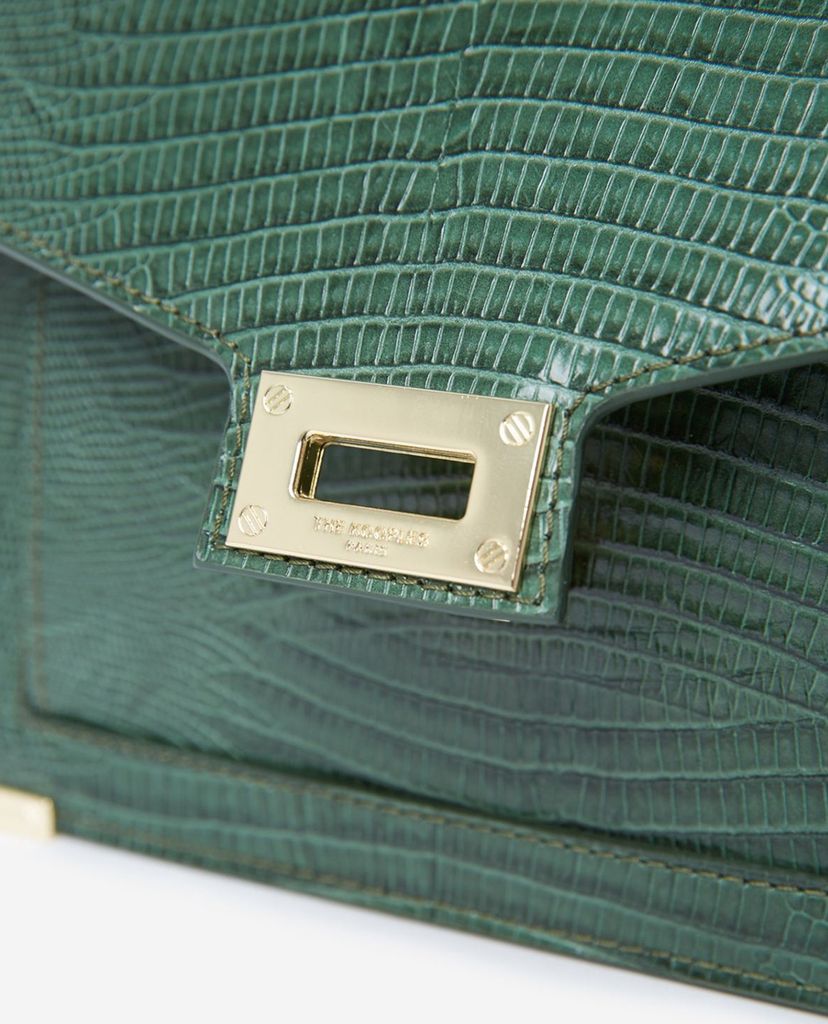 THE KOOPLES - Túi đeo vai nữ hình hộp chữ nhật Small Lezard