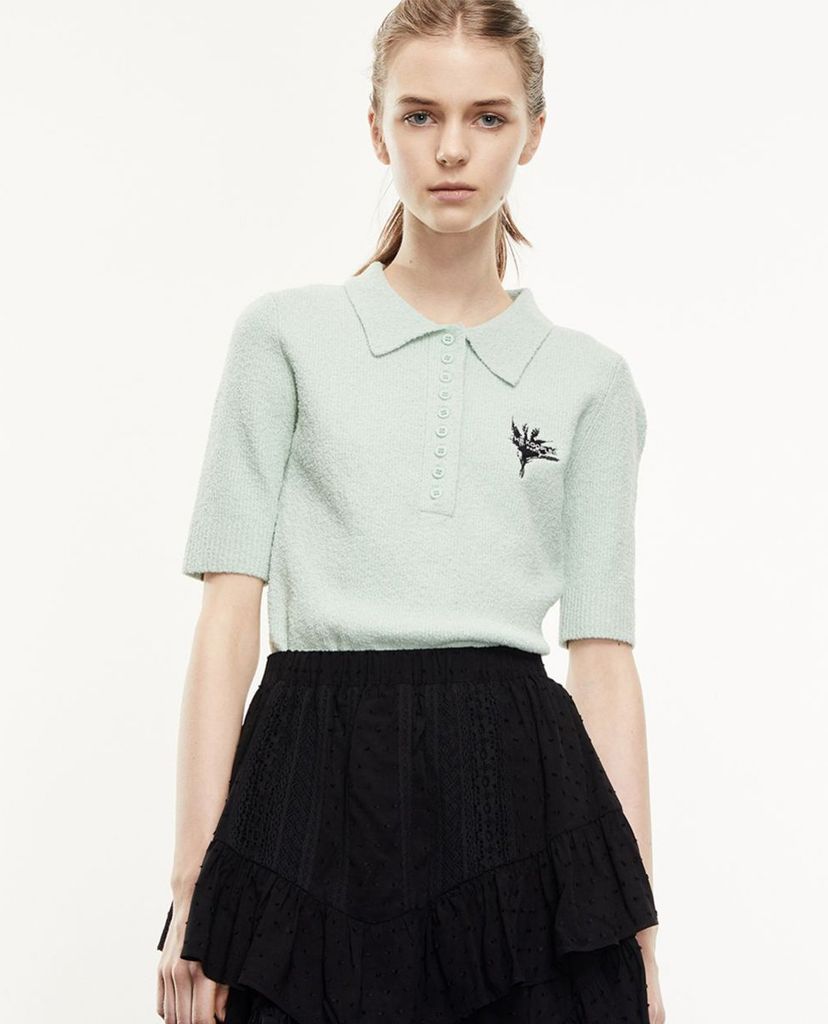 THE KOOPLES - Áo thun polo nữ cổ bẻ Embroidery