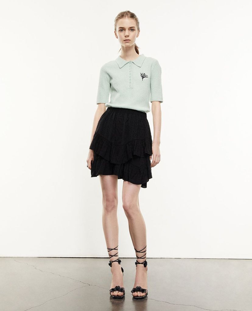 THE KOOPLES - Áo thun polo nữ cổ bẻ Embroidery