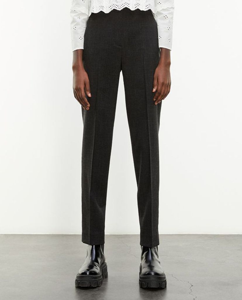 THE KOOPLES - Quần tây nữ lưng cao Creases