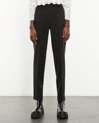 THE KOOPLES - Quần tây nữ lưng cao Creases