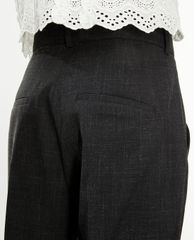 THE KOOPLES - Quần tây nữ lưng cao Creases