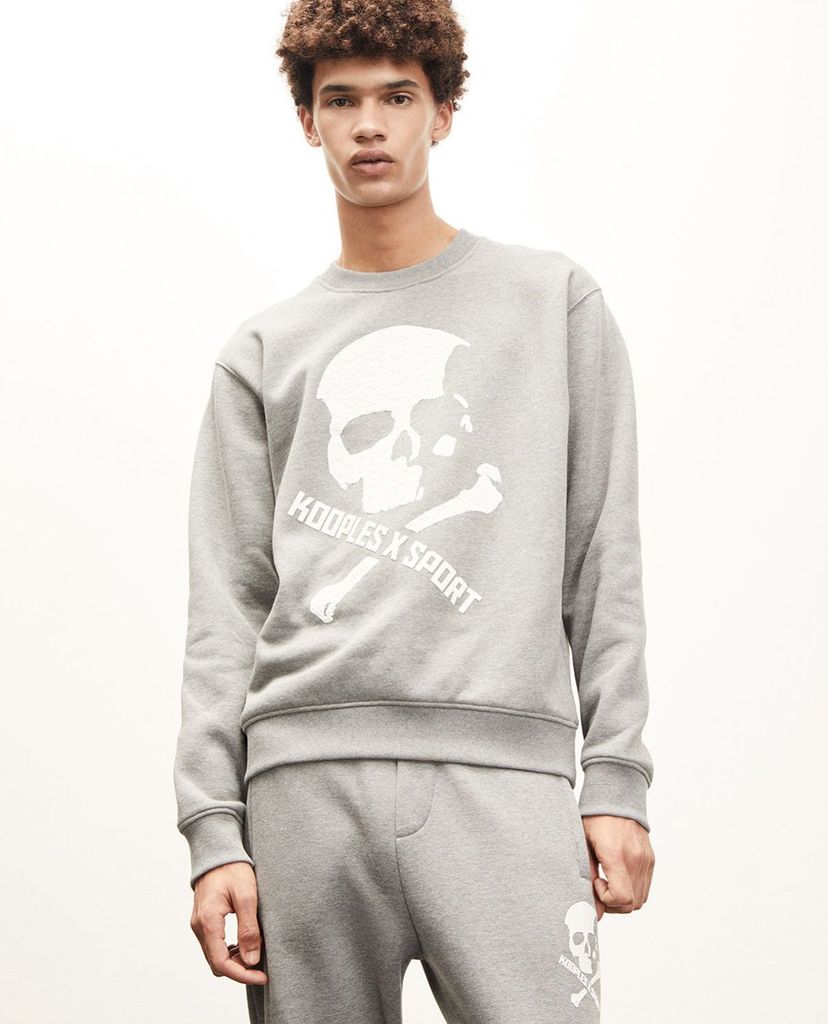 THE KOOPLES - Áo sweatshirt nam cổ tròn tay dài nam tính