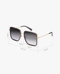MUJOSH - Kính mát gọng vuông oversize độc đáo