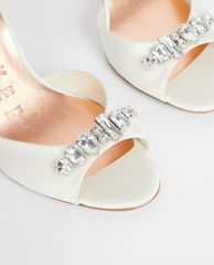 TED BAKER - Giày cao gót hở mũi đính đá Gleamy