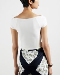 TED BAKER - Áo kiểu nữ bẹt vai phom ôm Indyaa