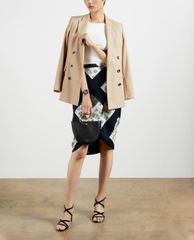 TED BAKER - Áo kiểu nữ bẹt vai phom ôm Indyaa