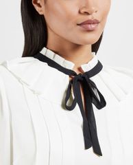 TED BAKER - Đầm mini tay dài xếp li Zazu