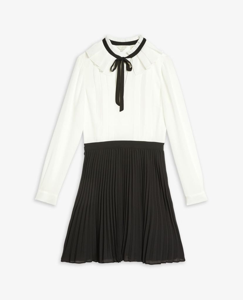 TED BAKER - Đầm mini tay dài xếp li Zazu