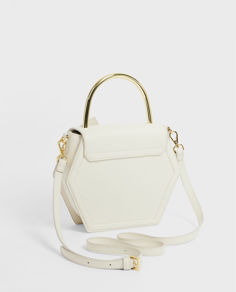 TED BAKER - Túi xách tay nữ hình đa giác Hexana