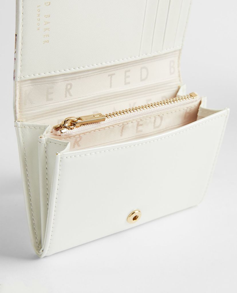 TED BAKER - Ví nữ dạng gập phối họa tiết hoa Jackiey