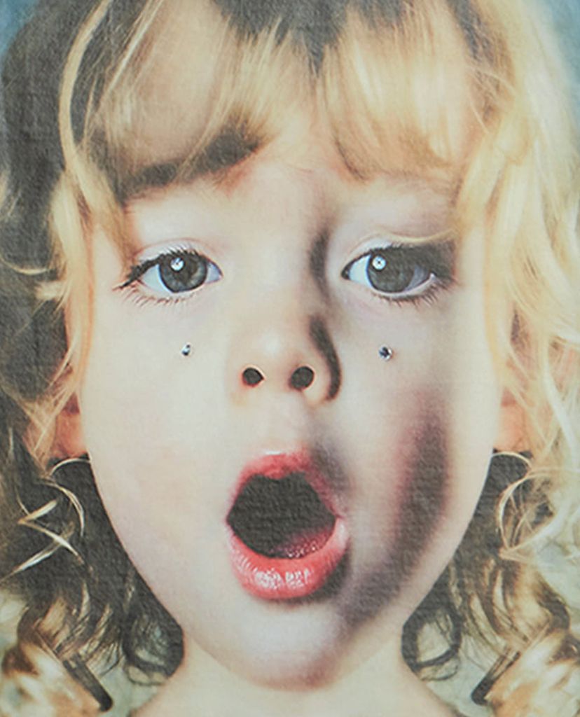 ADLV - Áo thun ngắn tay cổ tròn Baby Face