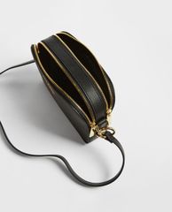 TED BAKER - Túi đeo vai tròn khóa zip Awerrah Leather Webbing Strap