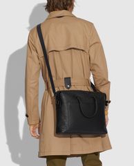 COACH - Cặp xách nam chữ nhật Gotham Signature Leather