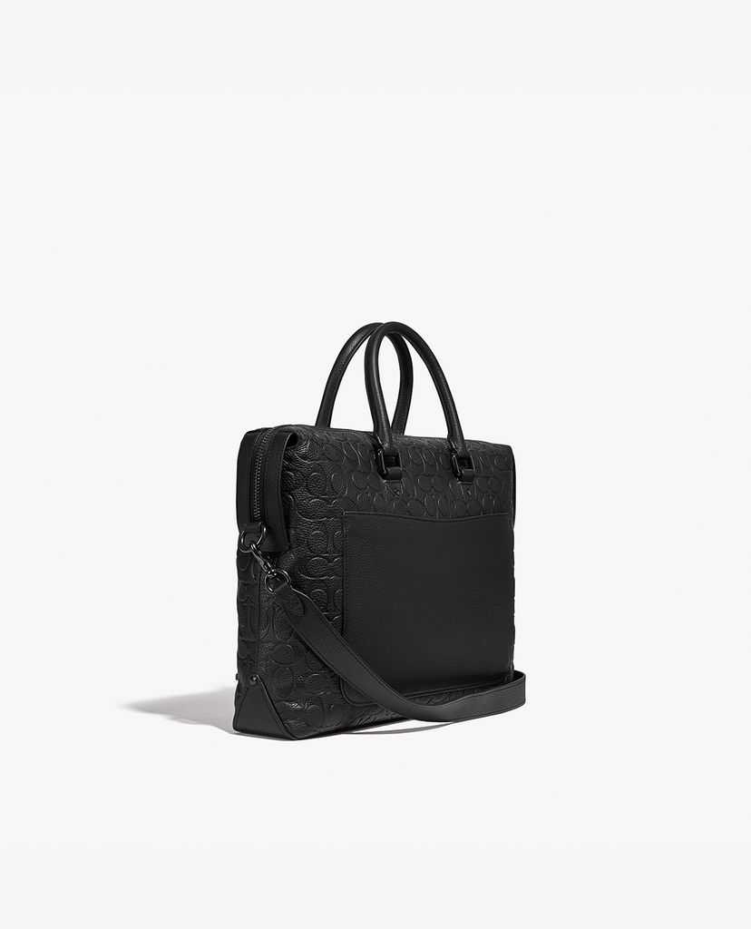 COACH - Cặp xách nam chữ nhật Gotham Signature Leather