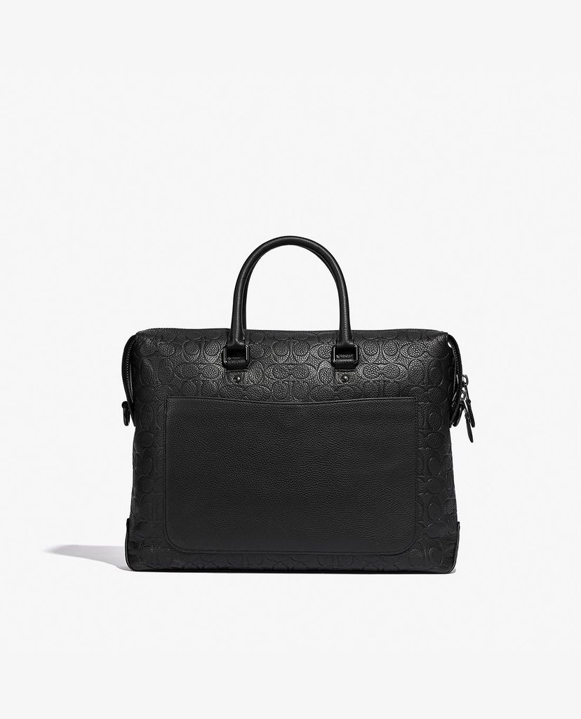 COACH - Cặp xách nam chữ nhật Gotham Signature Leather
