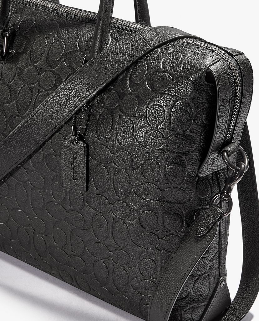 COACH - Cặp xách nam chữ nhật Gotham Signature Leather
