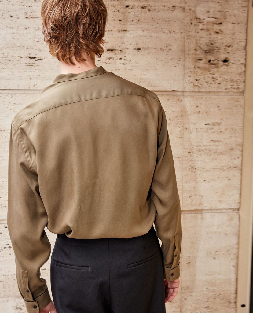 THE KOOPLES - Áo sơ mi nam tay dài Khaki Collar