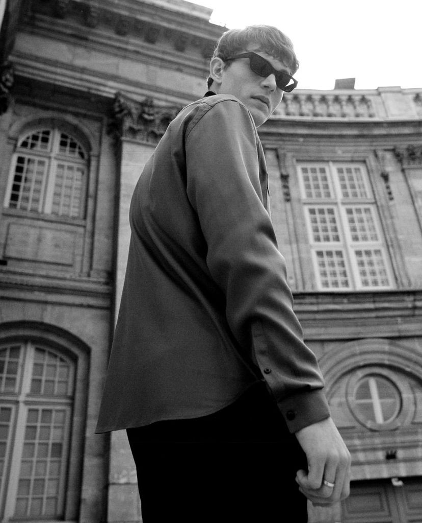 THE KOOPLES - Áo sơ mi nam tay dài Khaki Collar