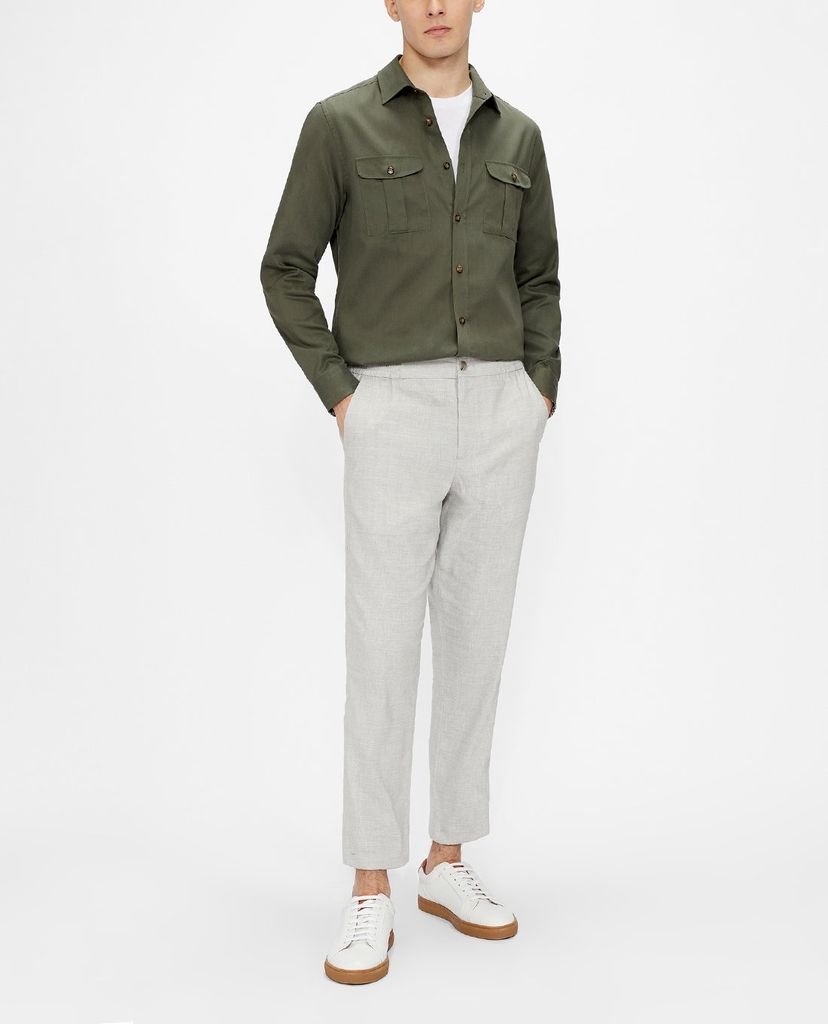 TED BAKER - Áo sơ mi nam tay dài phối túi Actor